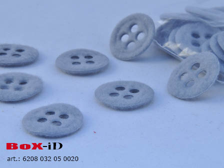 Button : grey 32 mm (100pcs)